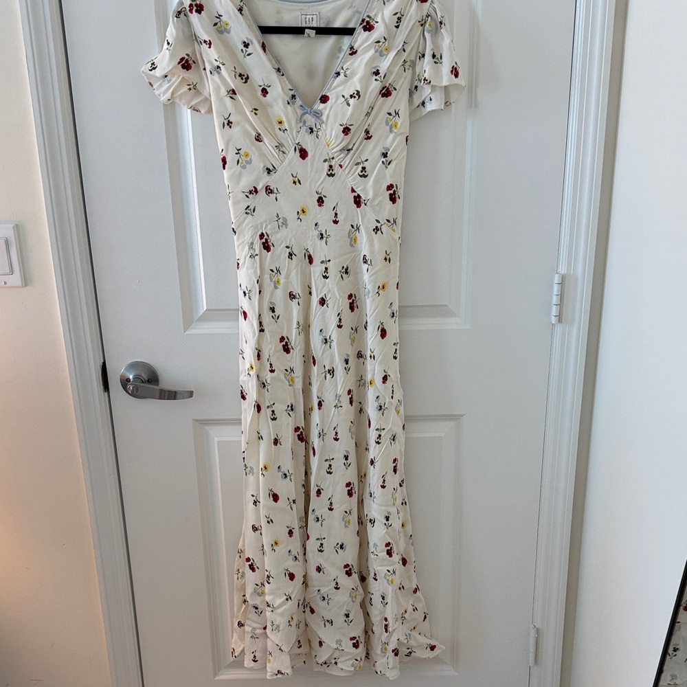 Gap x DOEN Floral Midi Dress Size 14 - Picture 3 of 5